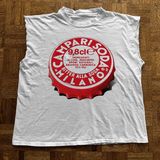 CAMPARI SODA 'BOTTLE CAP' HEAVY CUT-OFF TEE