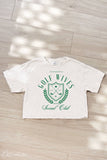 Golf Wives Cropped Mineral Graphic Top