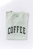 Coffee Mineral Washed Graphic Top