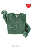 Faith Can Move Mountains Plus Graphic Sweatshirt