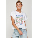 Berry Babe Club Graphic Crop Top