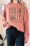 Holly Jolly Christmas Graphic Terry Sweatshirts