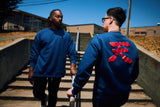 STREET FIGHTER - 'Akuma Heaven' Premium Crew Neck Sweatshirt - Navy
