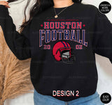 Houston Texans Crewneck Trendy Vintage Football Style