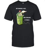 Christmas He's Making A List Bin Chicken It Twice Shirt