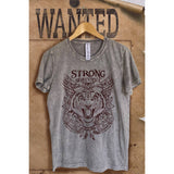 Strong Beautiful Mineral Wash Vintage  Graphic  Tee