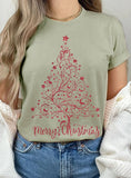 Glitter Christmas Tree Graphic Tshirts
