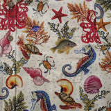 Mens Octopus Hawaiian Shirt 100% Cotton Button-down Marine Life Shirt For Gifting