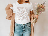 Cottagecore Mushroom Doodle Graphic Tee | Trendy Fall Tee Unisex T-shirt, Sweatshirt, Hoodie, Long Sleeve Tee