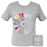 Lulu Mac-Guitars ~and Wildflowers-Athletic Heather SS-LM8