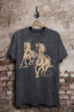 Running Horses Graphic Top