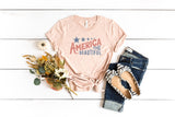 America the Beautiful Flag Tee | Patriotic T Shirt