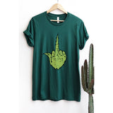 Grinch Hand Christmas  Vintage Graphic Tee