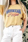 American Mama Mineral Graphic Long Crop Top