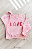 Love Cropped Thermal Vintage Pullover