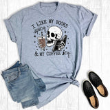 Funny I Like My Books Spicy & My Coffee Icy Graphic Tee Unisex T-shirt, Sweatshirt, Hoodie, Long Sleeve Tee