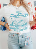Rocky Mountains Colorado National Park Graphic T Shirts