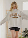 Oklahoma Western Est. Date Reversible Mock Neck Sweatshirt