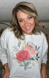 Christian Grow in Grace Spring Women's Graphic Sweatshirt