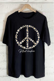Peace Flower Oversize Graphic Tshirts