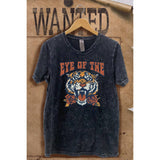 Eye of the Tiger Mineral Wash Vintage Graphic  Tee