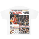 Lebron James Newspaper Flyer Vintage Shirt