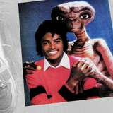 90s 'MICHEAL AND ET' HEAVYWEIGHT WHITE T-SHIRT