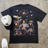THE WARRIORS HEAVYWEIGHT BLACK T-SHIRT