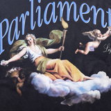 'PARLIAMENT LIGHTS' BLACK HEAVYWEIGHT T-SHIRT