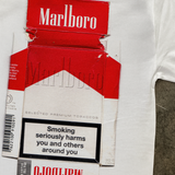 'SMOKING HARMS' WHITE HEAVYWEIGHT T-SHIRT