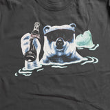 POLAR BEAR COLD COLA BLACK HEAVYWEIGHT T-SHIRT
