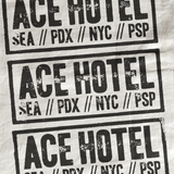 ACE HOTEL WHITE HEAVYWEIGHT T-SHIRT