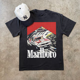 RALLY MALBORO RACING VINTAGE HEAVYWEIGHT BLACK T-SHIRT