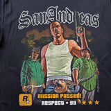 GTA SAN ANDREAS BLACK HEAVYWEIGHT T-SHIRT
