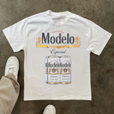 MODELO CERVEZA - SINCE 1925 WHITE HEAVYWEIGHT T-SHIRT