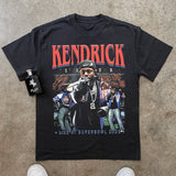 KENDRICK LAMAR AT SUPERBOWL LIX BLACK HEAVYWEIGHT T-SHIRT