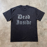 DEAD INSIDE  HEAVYWEIGHT BLACK T-SHIRT