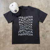 PARANOIA STACKED HEAVYWEIGHT BLACK T-SHIRT