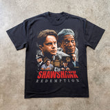 THE SHAWSHANK REDEMPTION MOVIES HEAVYWEIGHT BLACK T-SHIRT
