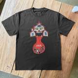 HOUSE OF HORROR POSTER HEAVYWEIGHT BLACK T-SHIRT