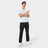 Basicsbeyondâ„¢ Hawaiian Tee For Men Stain proof T-shirt Crew Neck 100% Cotton - WHITE Stain Proof Tee - White