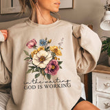 In the Waiting Christian Graphic Sweatshirt | Christian