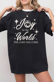 Joy To the World Puff Oversize Graphic Tshirts