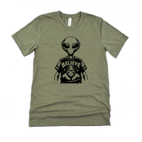 Alien Bigfoot Tee Graphic Tee 265