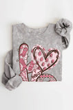 Western Love-Hand Drgraphic Mineral Brushed Sweatshirt