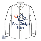 Customized Men's Long Sleeve Button-down Shirt