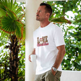 Hawaiian Tee Shirt Short Sleeve 100% Cotton Yellow Aloha Holiday Aloha