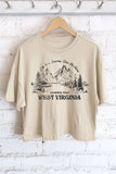 Country Road West Virginia Graphic Long Crop Top