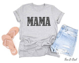 Mother's Day Leopard Mama Grey Bella Graphic Tee Free Ship