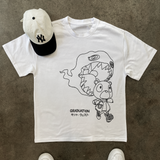YE 'GRADUATION GHOST' HEAVYWEIGHT WHITE TEE